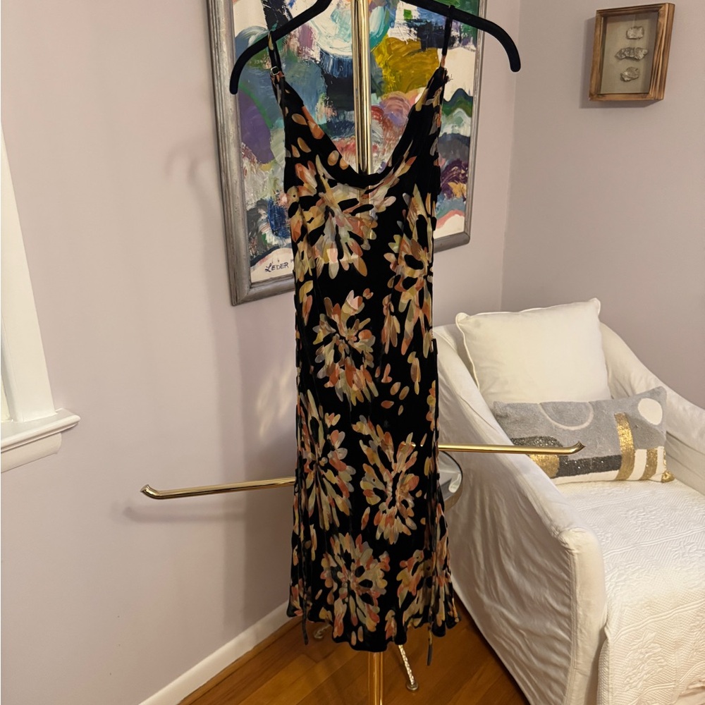 Rat & Boa • Silk Slip Dress • Abstract Print • Small